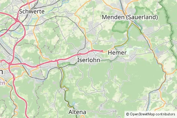 Mapa Iserlohn