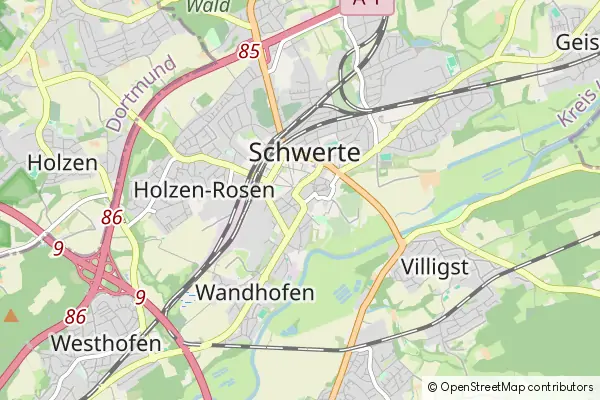 Mapa Schwerte