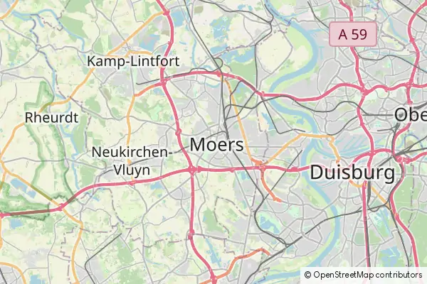 Mapa Moers