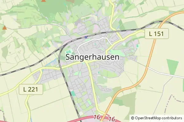 Mapa Sangerhausen