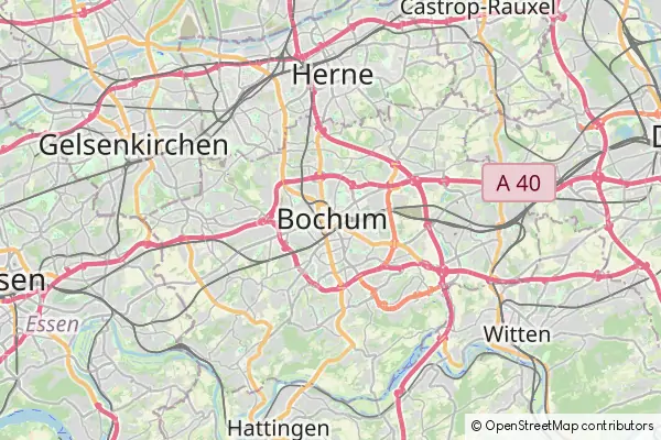 Mapa Bochum