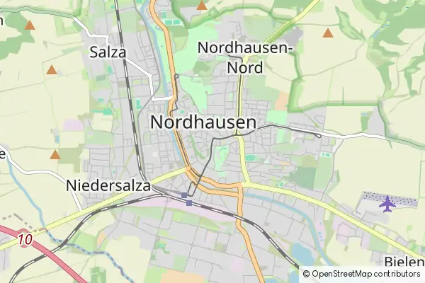 Mapa Nordhausen