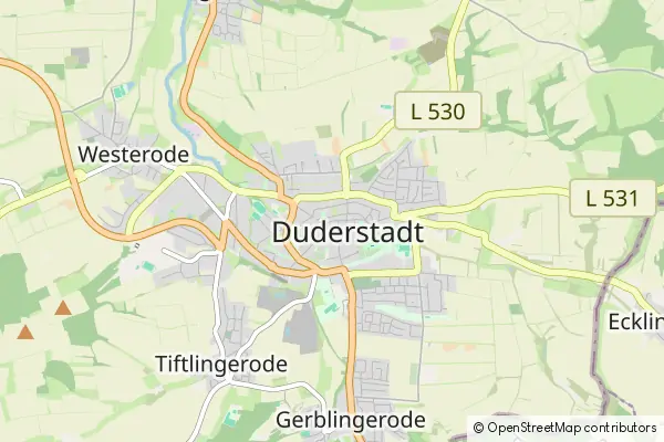 Mapa Duderstadt