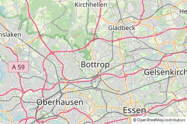 Mapa Bottrop