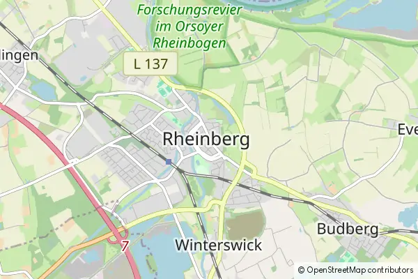 Mapa Rheinberg