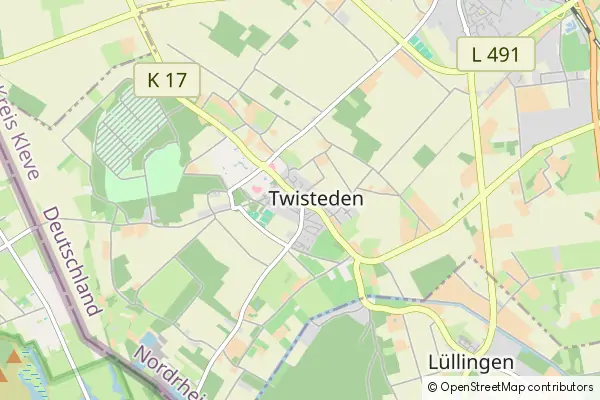 Mapa Twisteden