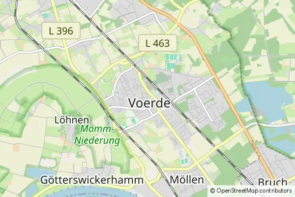 Mapa Voerde