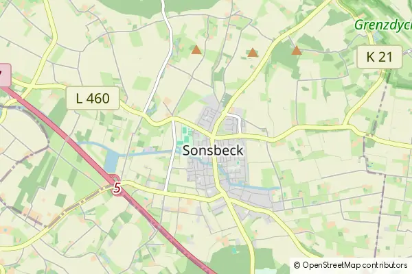 Mapa Sonsbeck