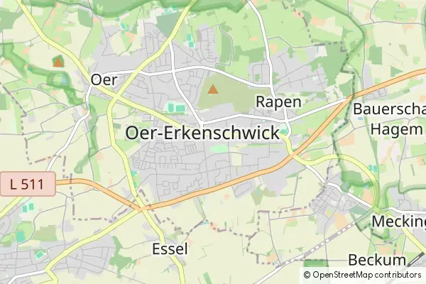 Mapa Oer-Erkenschwick