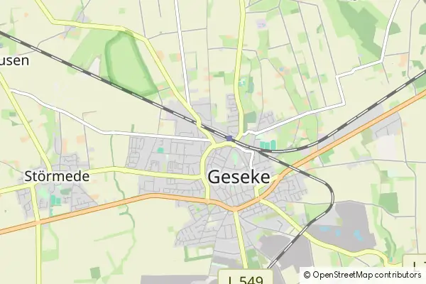 Mapa Geseke