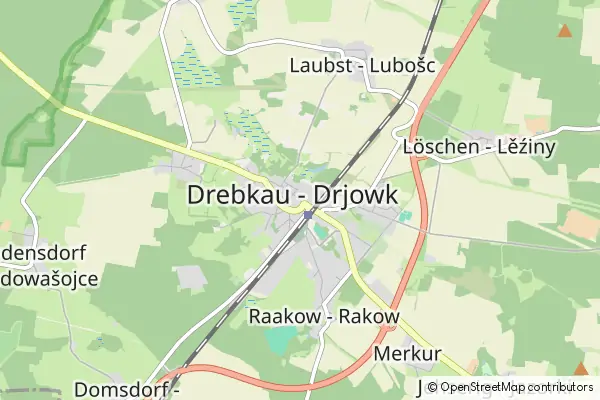 Mapa Drebkau