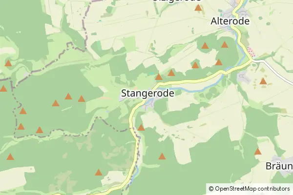 Mapa Stangerode