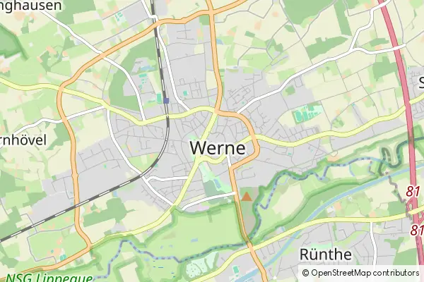 Mapa Werne