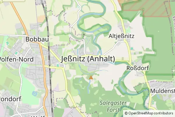 Mapa Jeßnitz