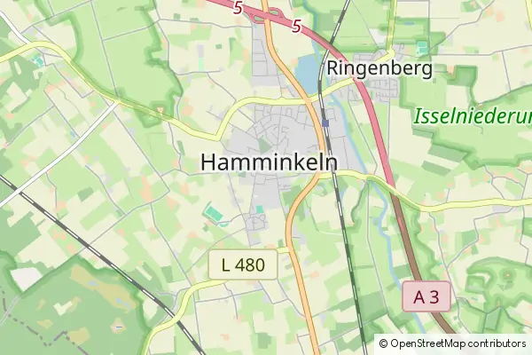 Mapa Hamminkeln