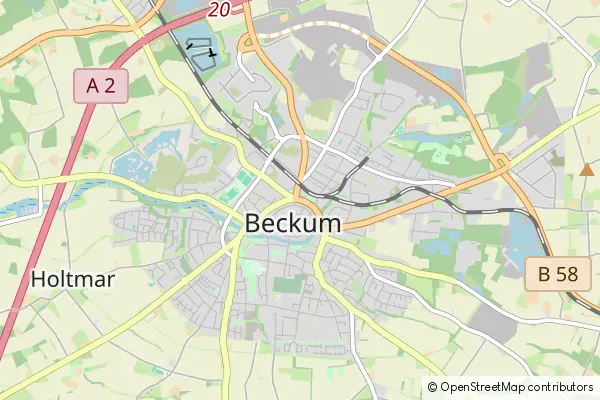 Mapa Beckum