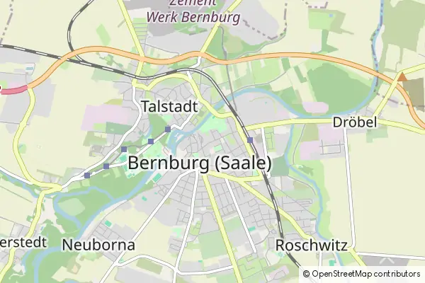 Mapa Bernburg