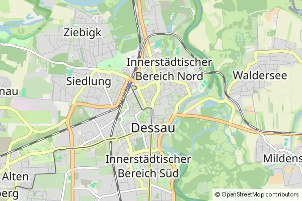 Mapa Dessau