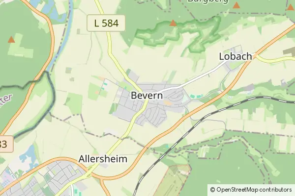 Mapa Bevern