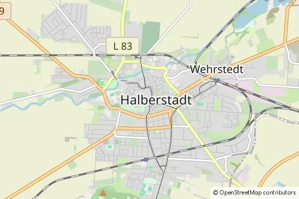 Mapa Halberstadt