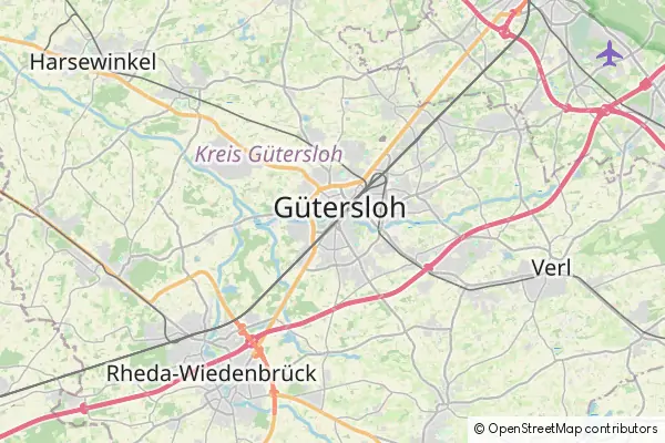 Mapa Gütersloh