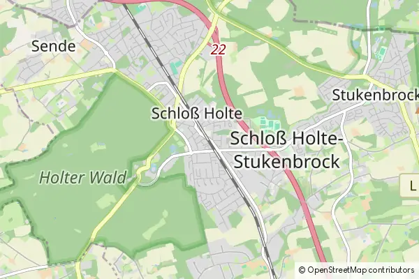 Mapa Schloss Holte-Stukenbrock