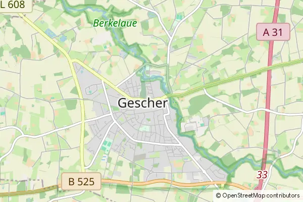 Mapa Gescher