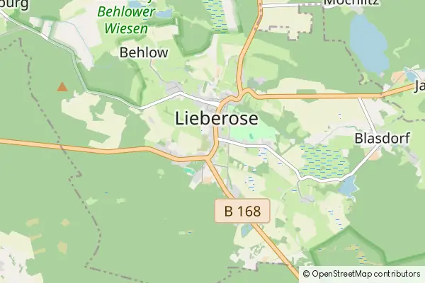 Mapa Lieberose