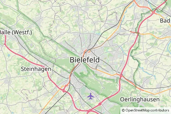 Mapa Bielefeld