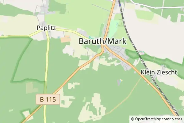 Mapa Baruth