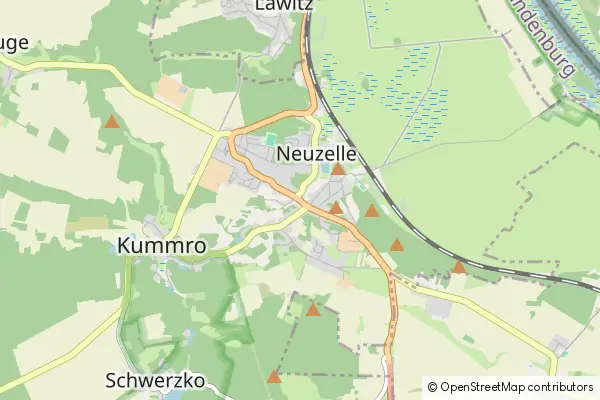 Mapa Neuzelle