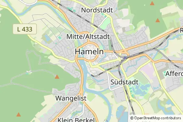 Mapa Hameln