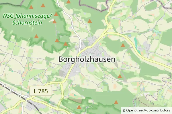 Mapa Borgholzhausen