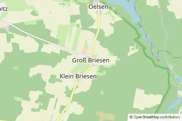 Mapa Groß Briesen