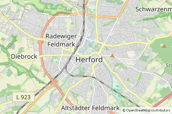 Mapa Herford