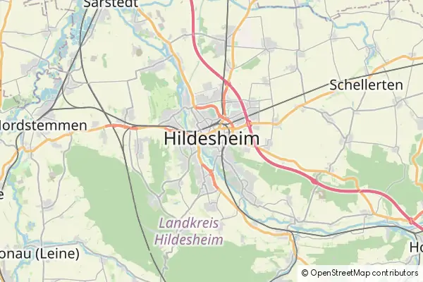 Mapa Hildesheim