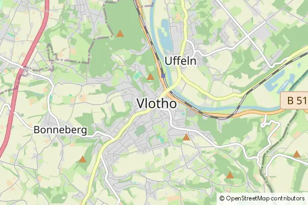 Mapa Vlotho