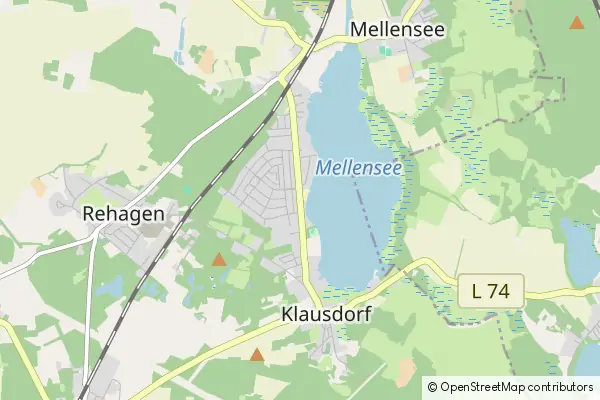 Mapa Am Mellensee