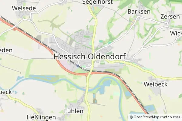 Mapa Hessisch Oldendorf