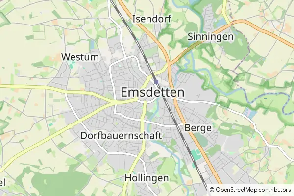 Mapa Emsdetten