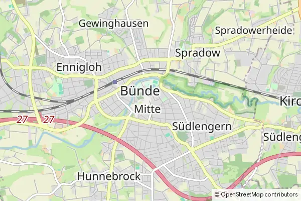 Mapa Bünde