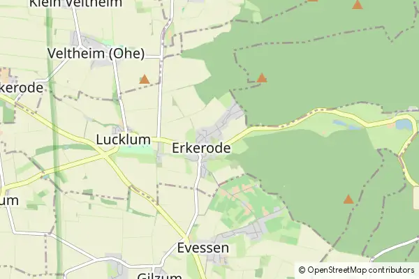 Mapa Erkerode