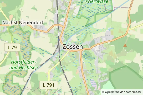 Mapa Zossen