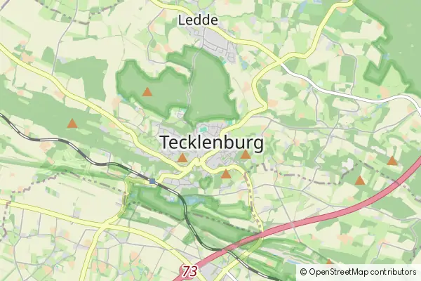 Mapa Tecklenburg