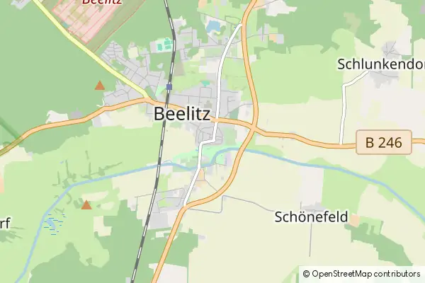 Mapa Beelitz