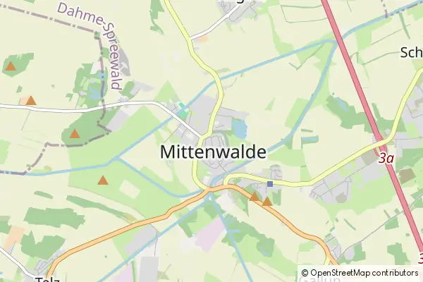 Mapa Mittenwalde