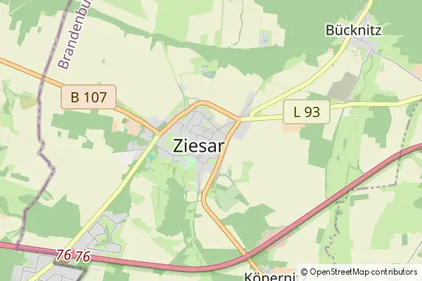 Mapa Ziesar