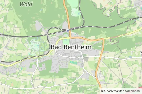 Mapa Bad Bentheim