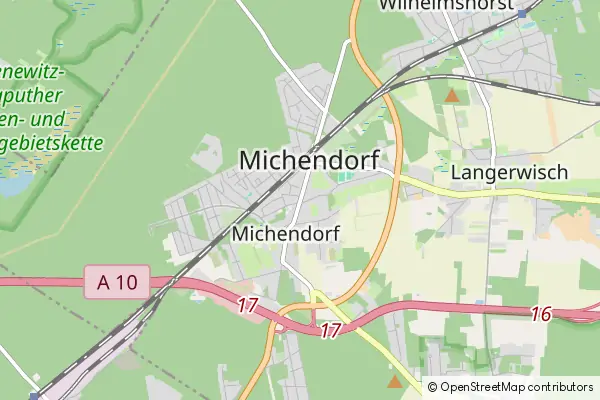 Mapa Michendorf