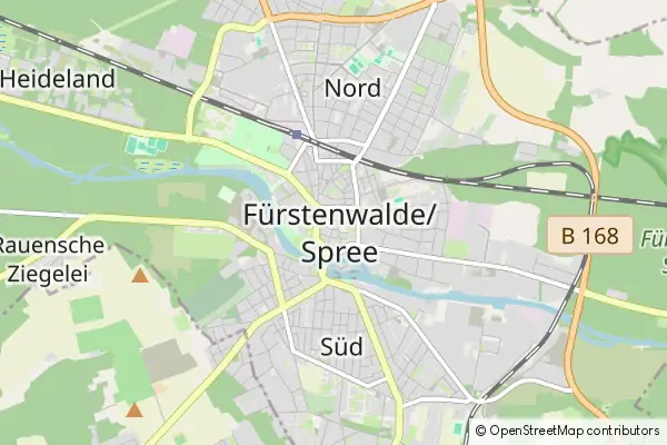 Mapa Fürstenwalde